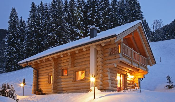 Chalet in winter